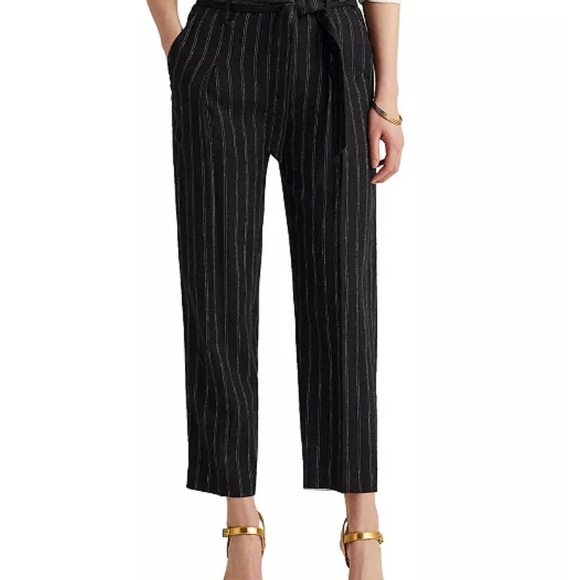 NWT size 4 Cropped Linen Pants - Picture 2 of 9